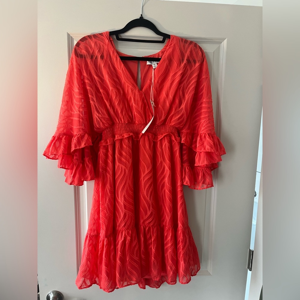 She & Sky coral dress